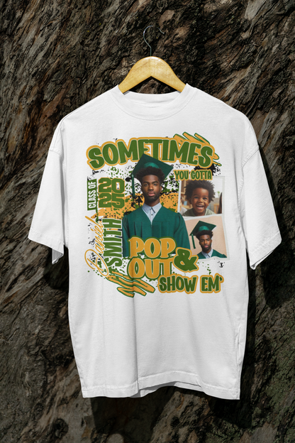 POP OUT GRADUATION TEE
